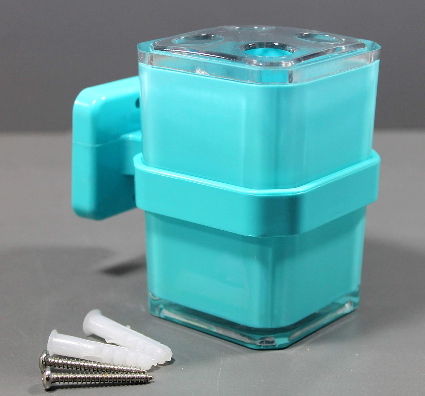 KLEO Bathroom Accessory Set Bath Accessories Set of 4 - Soap Dispenser, Toothbrush Holder, Utility and Soap Dish | Bath Set | Bathroom Accessories (Sea Blue)