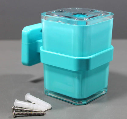 KLEO Bathroom Accessory Set Bath Accessories Set of 4 - Soap Dispenser, Toothbrush Holder, Utility and Soap Dish | Bath Set | Bathroom Accessories (Sea Blue)