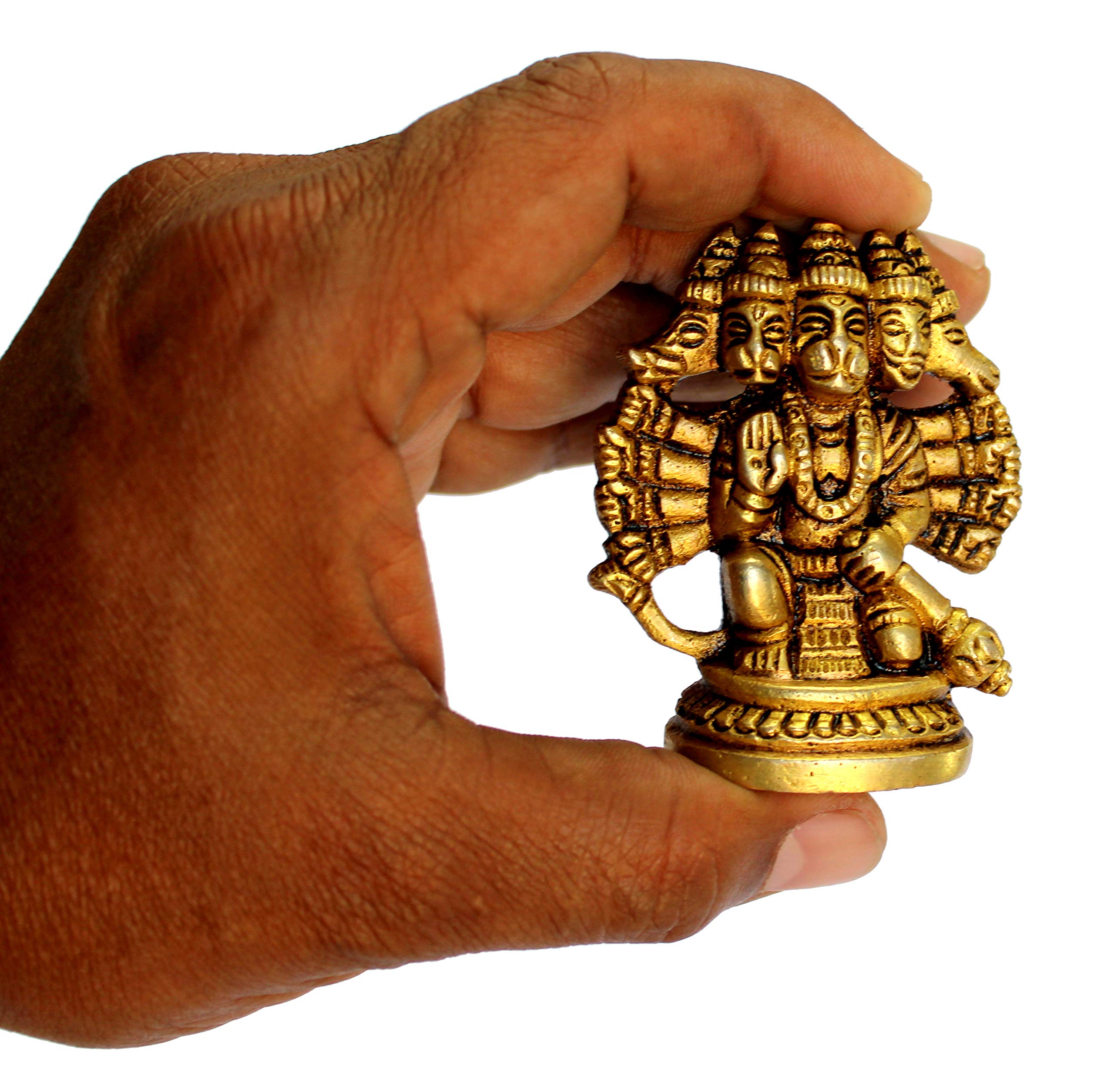 eSplanade Brass Panchmukhi Hanuman Anjaneya Pavan Putra Bajrangbali Idol Murti Moorti Statue