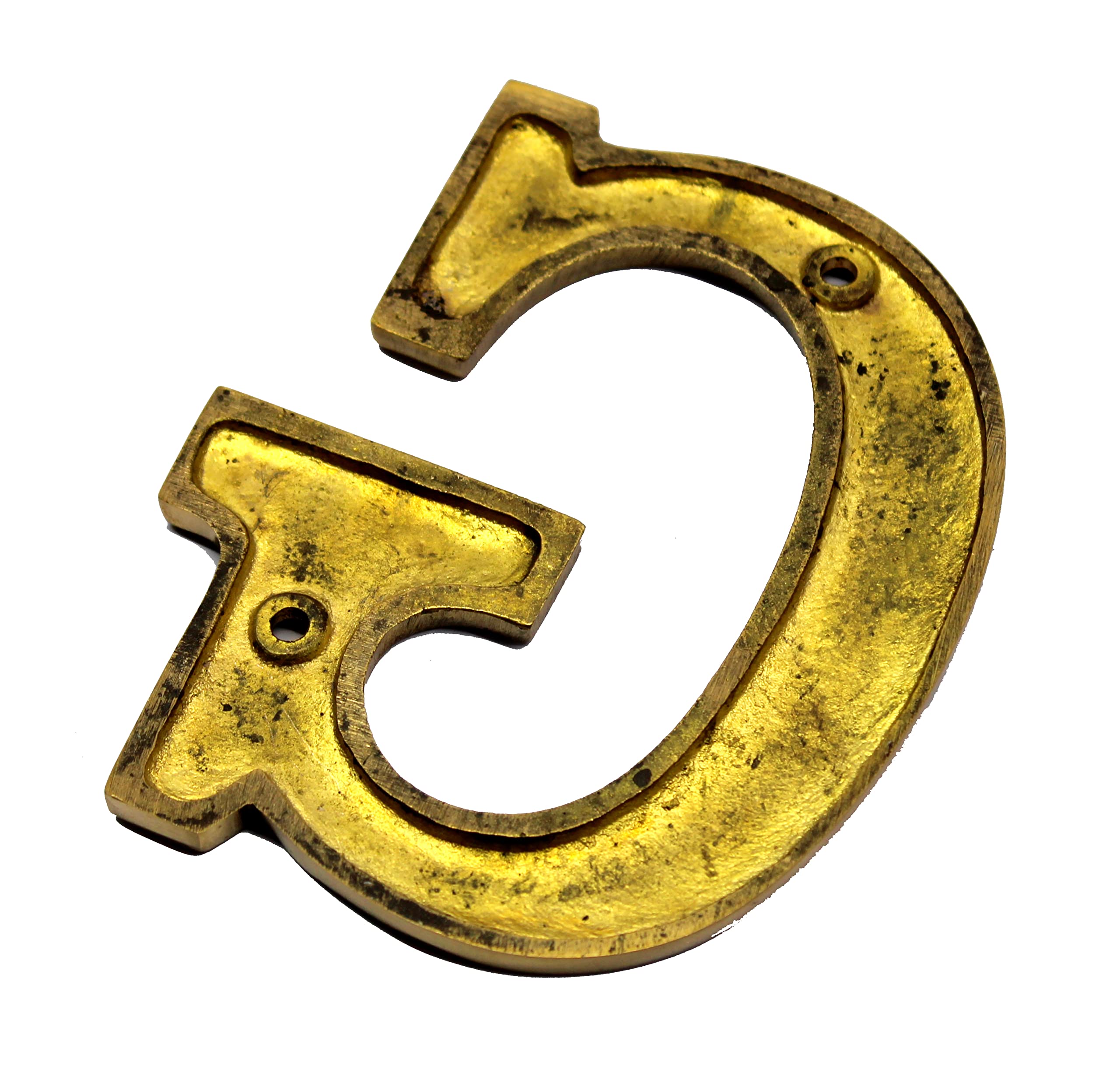 eSplanade Brass House Hotel Door Name Alphabets - Wall Door Plaque Alphabet Letter - Golden - 4" Inches (All Alphabets- 4")