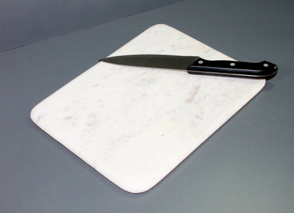 KLEO Marble Cutting Board Cheese Platter Multi-purpose Serving Platter (White)