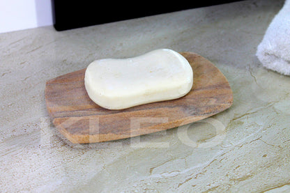 KLEO Soap Dish - Rigged Design | Water Absorbent | Soap Holder | Soap Tray | Soap Case | Luxury Bath Accessories