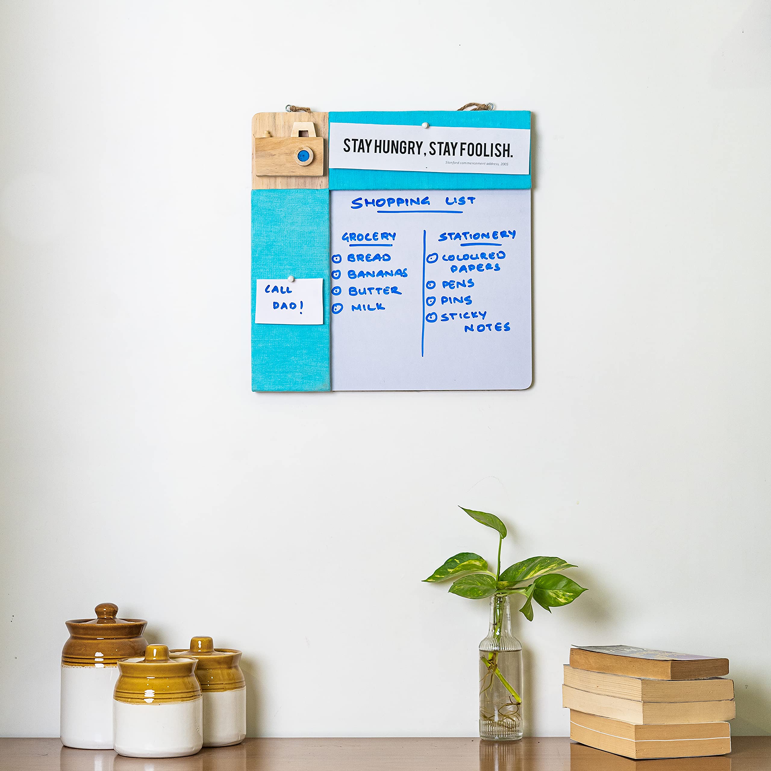 IVEI Pinboard + Whiteboard (Camera - Yellow)