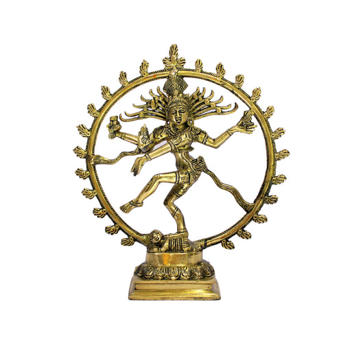 eSplanade Brass Natraj Murti Statue Idol Sculpture Shiva - Nataraja The Lord of Dance Natrajan - 12