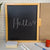 IVEI MDF Wood Square Pin Board/Bulletin Board & Push Pins for Fun Learning Kids Activity, with DIY Panel, Room Décor Notice Display Board, Orange & Black (14x11x1 in)