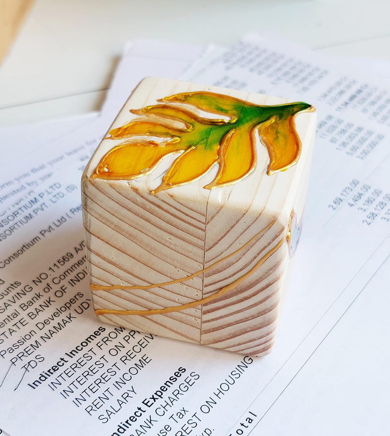 IVEI DIY MDF Mixed Shapes Paper Weights - Set of 4 | Paint Your own Stationery | Plain Wooden Blanks for Art - decoupage - Resin -Mandala