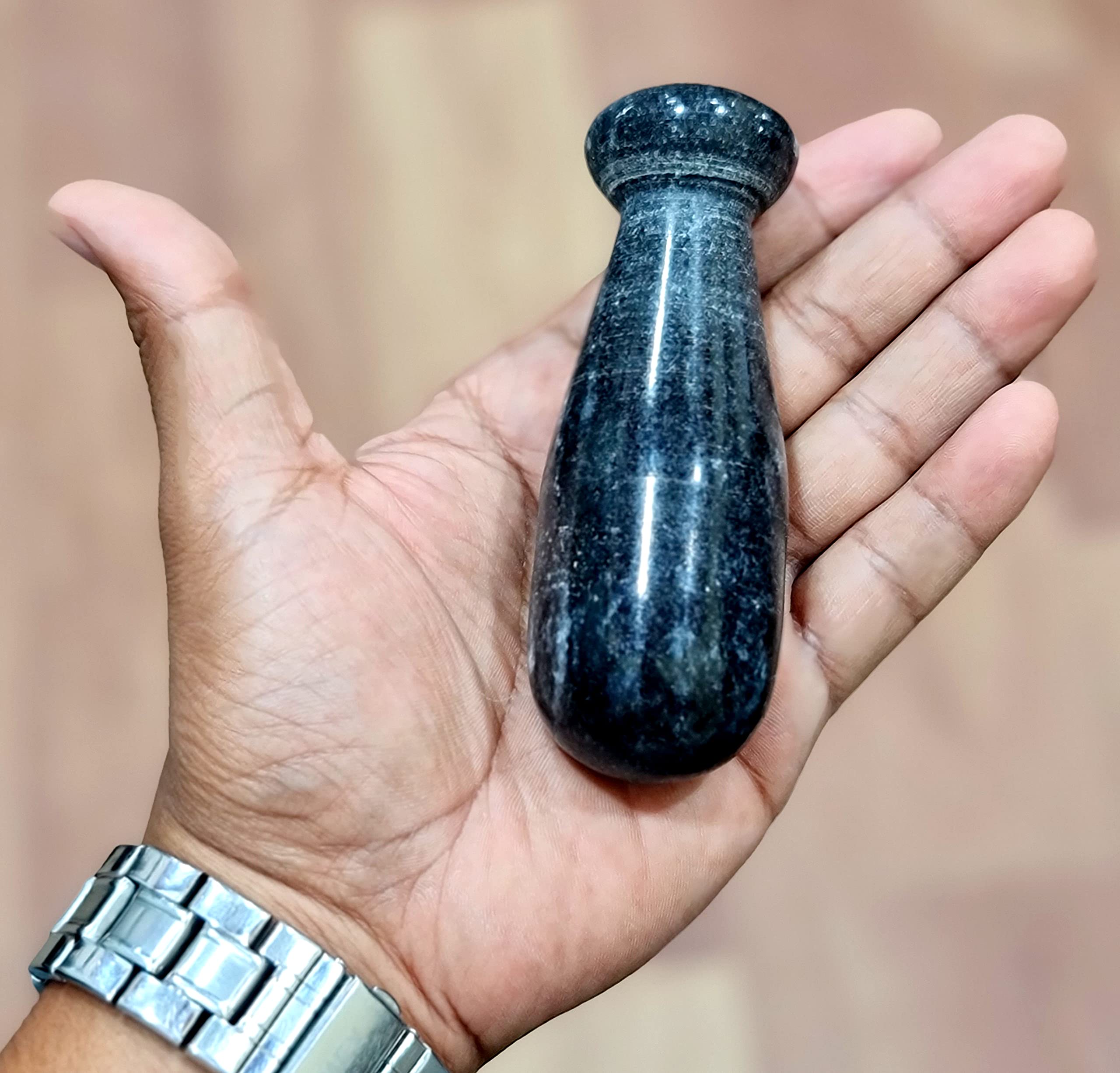 KLEO 3" Compatible Black Pestle for Many Sizes Mortar | Small Kitchen Cooking Tools (Black & White -3"Inch)