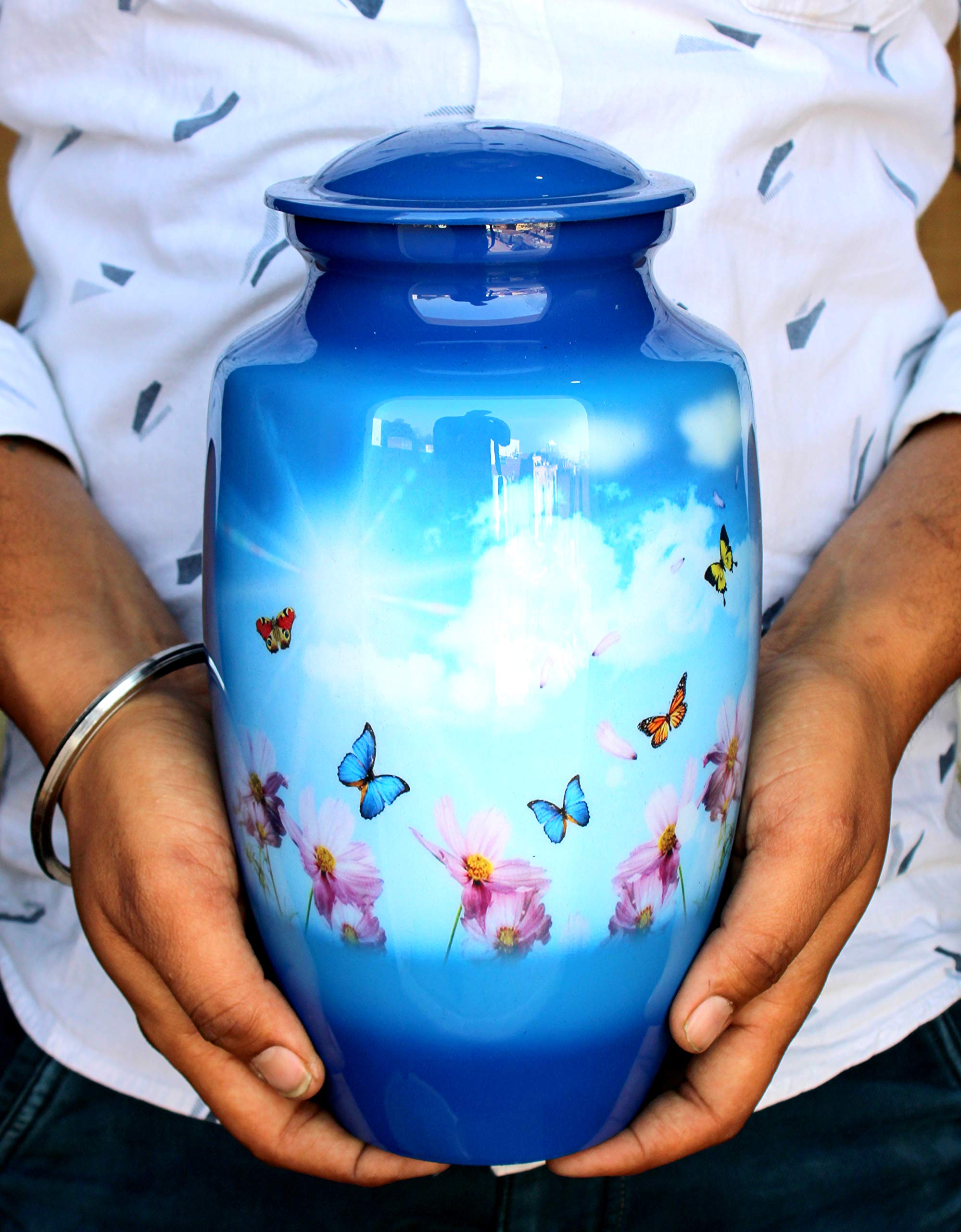 Esplanade Cremation Urn Memorial Container Jar Pot | Cremation Urns | Full Size Standard Urns