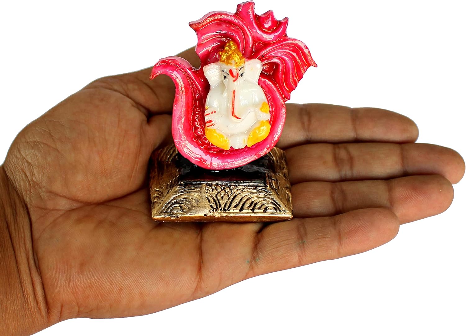 eSplanade Ganesha Ganpati Murti Idol Statue Sculpture for car Dashboard (7x6x4cm)