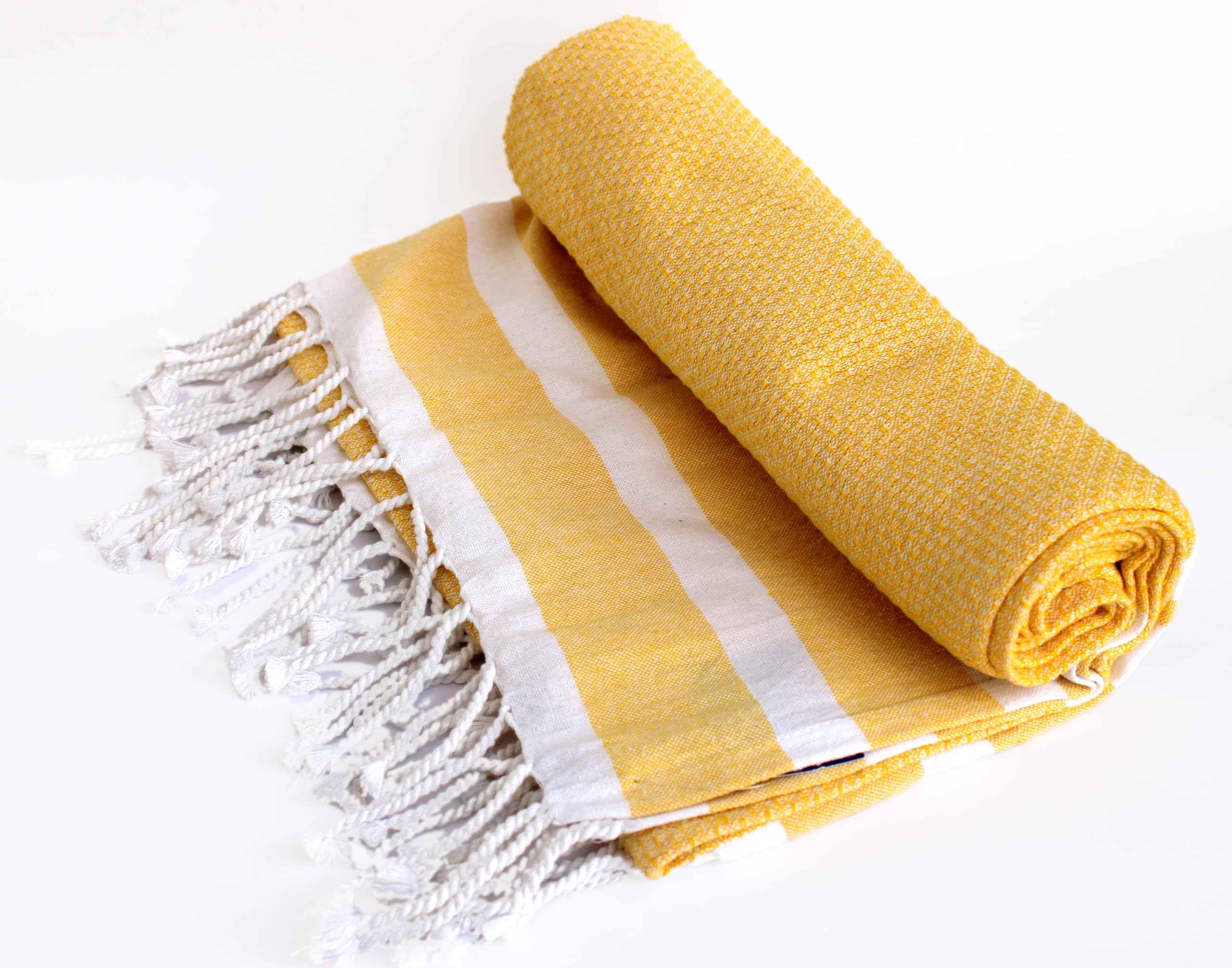 Superior Absorbent 100% Cotton Bath Towel - Ideal for Beach & Travel, Quick-Dry, Lightweight | Fast Drying | Multi-Purpose Towels | Striped