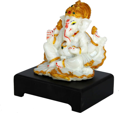 eSplanade Resin Ganesh Ganesha Ganpati Vinayaka Murti Idol Statue Sculpture - 5 inches