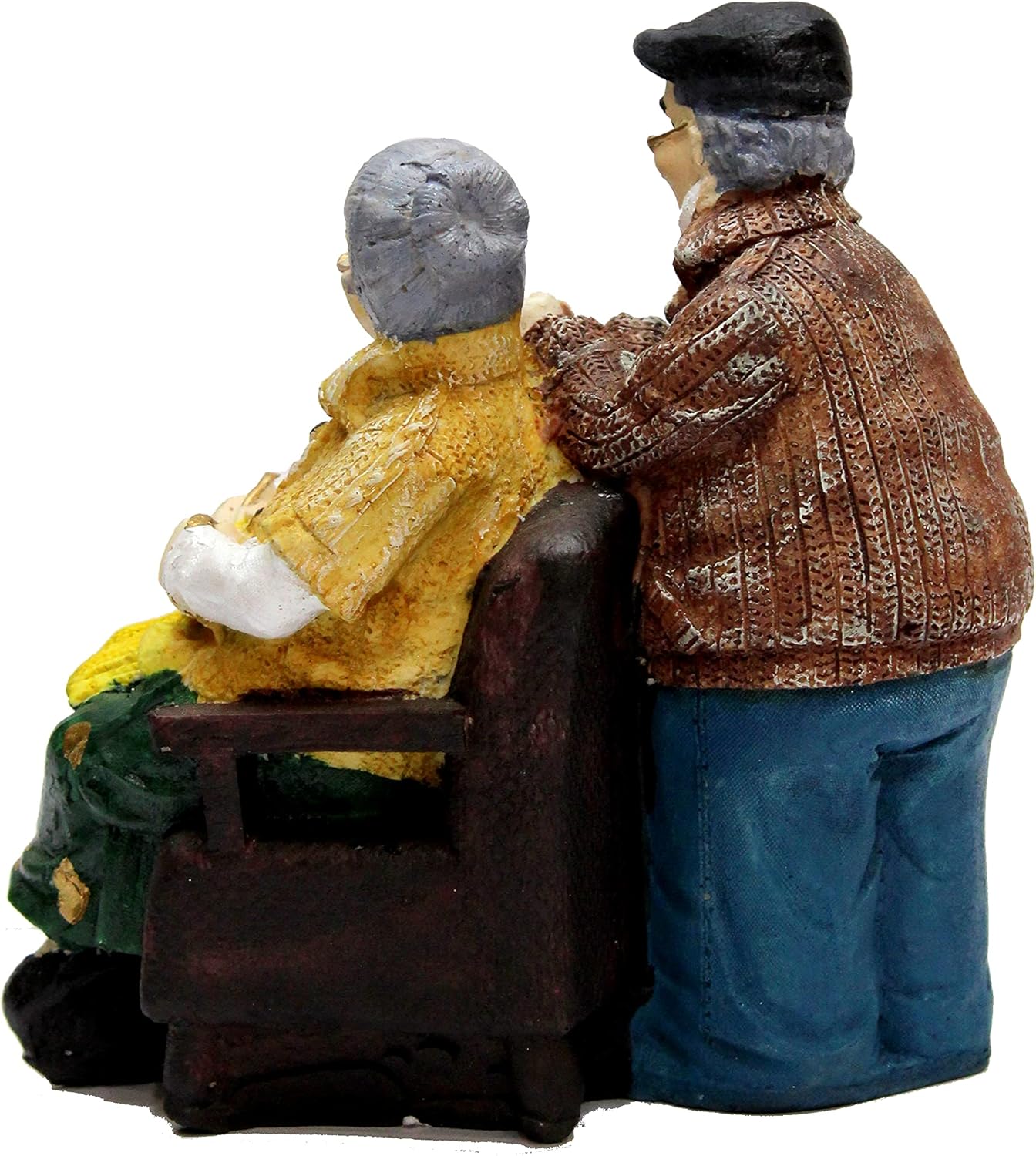 eSplanade Resin Dada Dadi Showpiece Brings Goodluck, Fengshui, Vastu for Home Decor