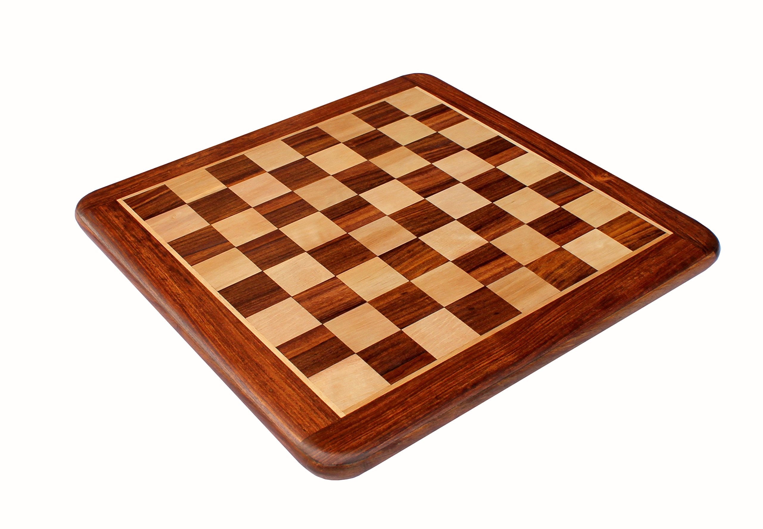 StonKraft Wooden Chess Board Without Pieces for Professional Chess Players - Appropriate Wooden & Brass Chess Pieces Chessmen Available Separately by Brand (14", 16",21"- Acacia Wood)
