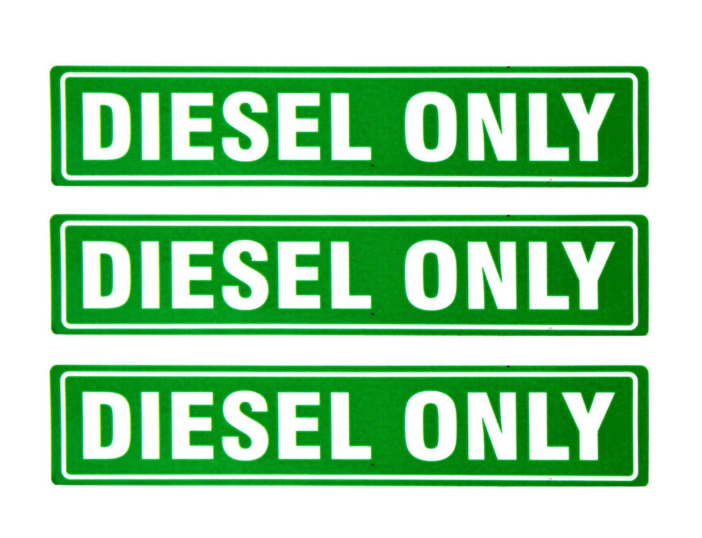 eSplanade Diesel ONLY Sign Label Sticker Decal - Easy to Mount Weather Resistant Long Lasting Ink Size (6.25" x 1.25")