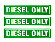 eSplanade Diesel ONLY Sign Label Sticker Decal - Easy to Mount Weather Resistant Long Lasting Ink Size (6.25" x 1.25")