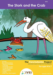 IVEI Panchatantra Kids Learning Book - Workbook and 2 DIY coasters of Panchatantra Story - Colouring Activity Worksheets - Creative Fun Activity and Education For Kids - The Stork and the Crab ( Age 4 to 7 Years )