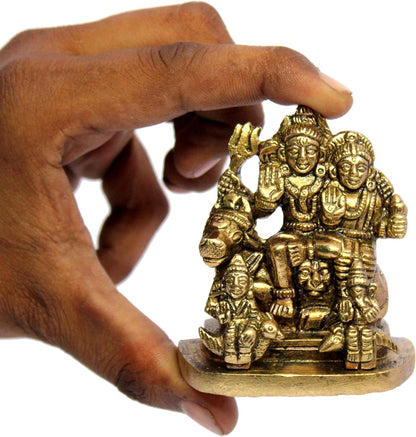 ESPLANADE Brass Idol Car Dashboard God Idol for Home for Desk Decor | Antique Decor Item | Home Decor Gift Showpieces