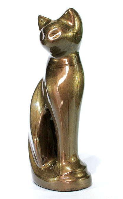 eSplanade- Cat Kitten Shape Cremation urn | Memorial Funeral Burial Full-Size urn for Ashes| Size - 9 inches.