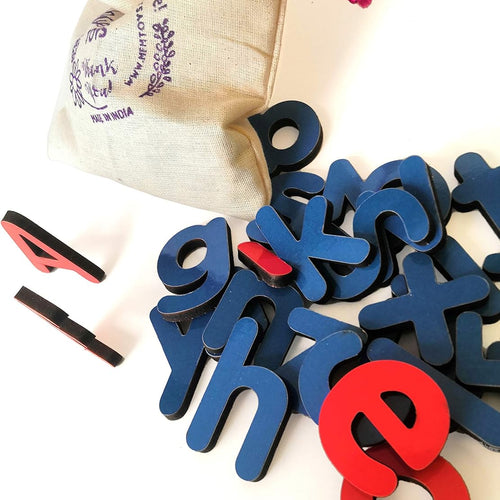 MFM Toys English Alphabets Uppercase & Lowercase (CVC Words Practice) 52 Thick Letters