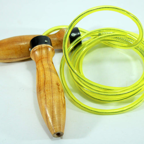 StonKraft Skipping Rope for Men/Women for Gym/Weight Loss | Wooden Handle, Steel Wire PVC Coated Rope