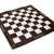 Stonkraft - 19" x 19" - Genuine Suede Leather Chess Board - Black | Roll-up Chess | Tournament Chess