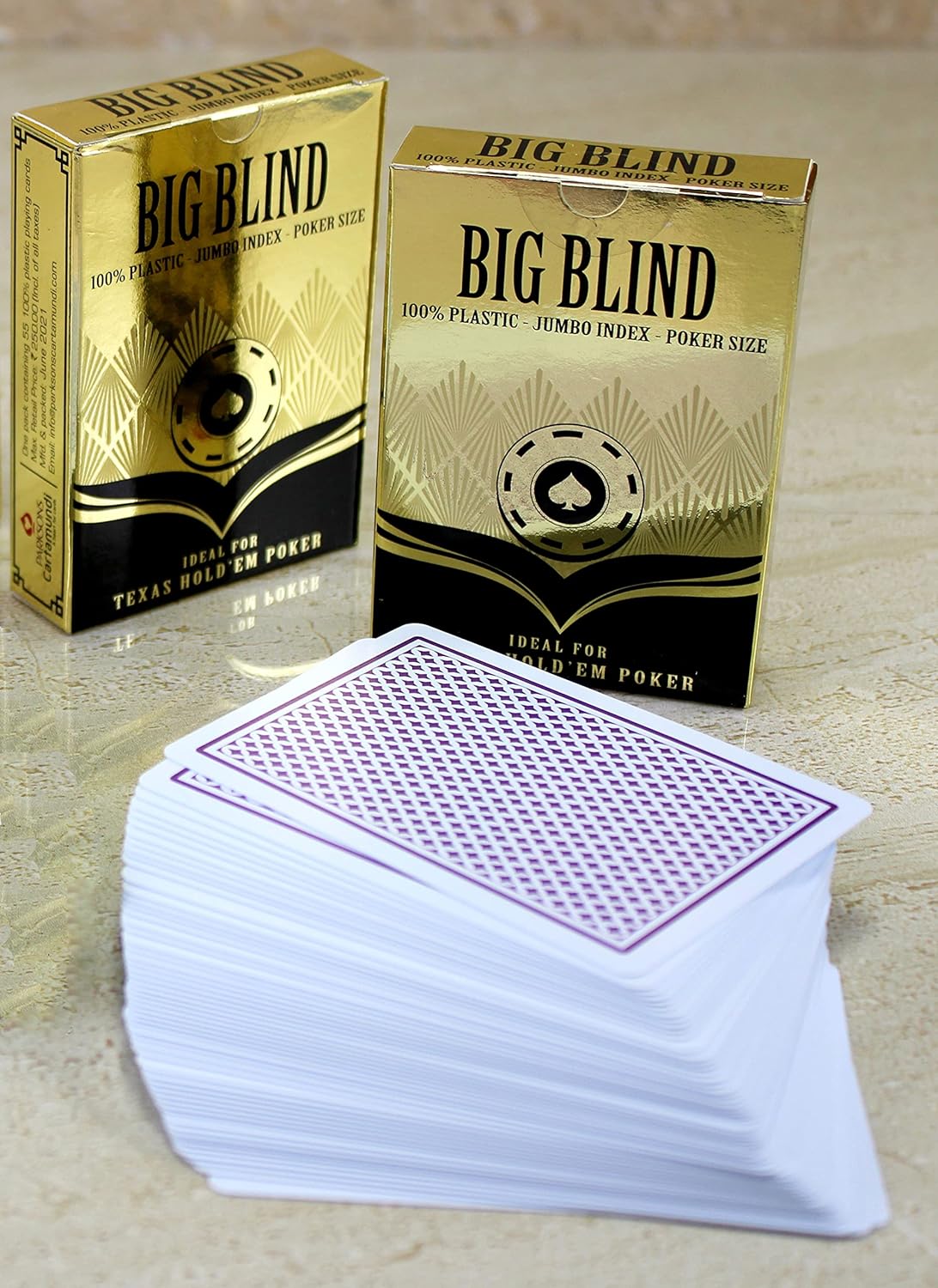 StonKraft Plastic Playing Cards | Poker Size Cards (Set of 2) Poker Playing Cards for Flash, Rummy, Bridge, Party Games