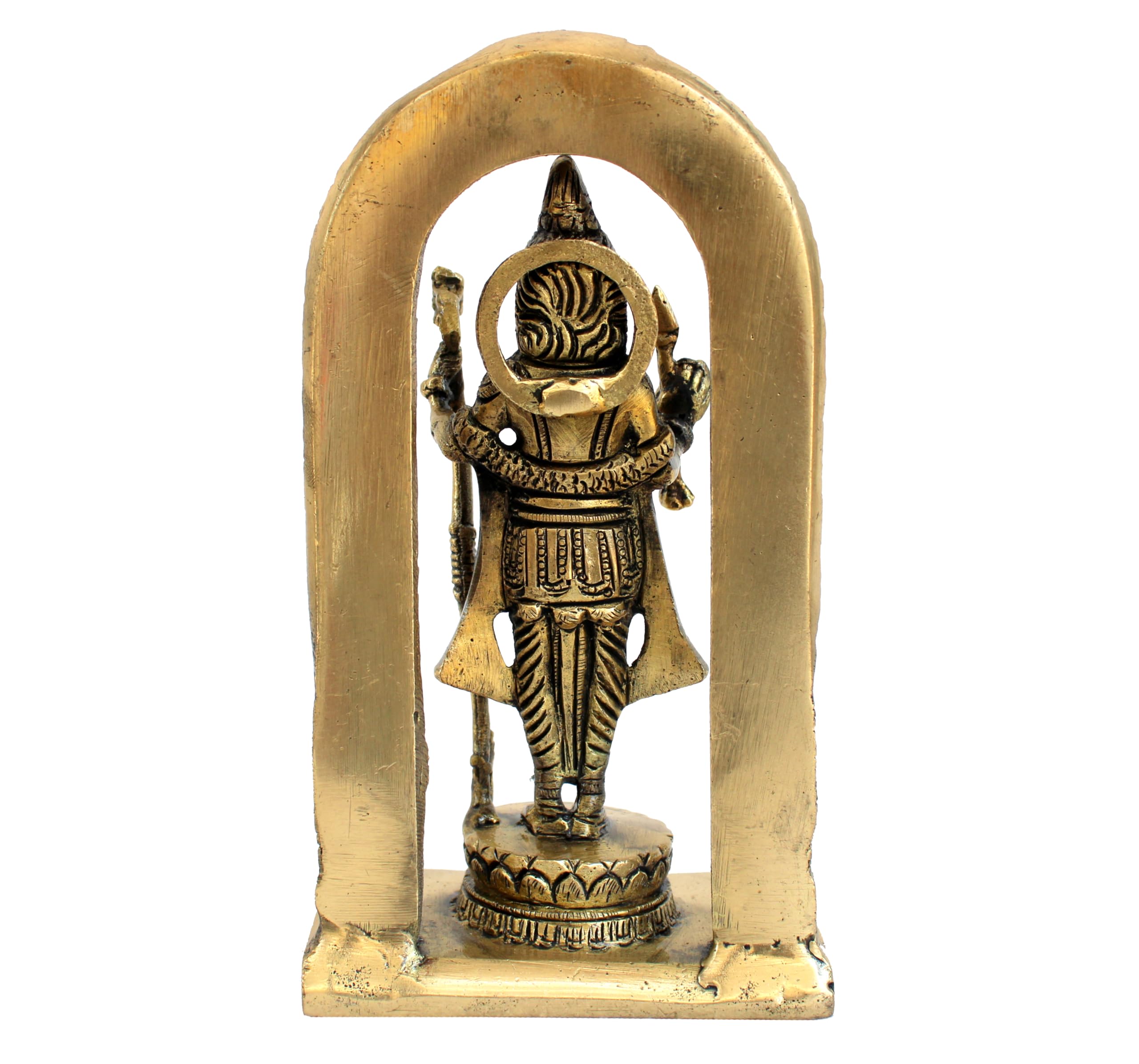 ESPLANADE Brass Ram Lalla Shri Ram Ayodhya Temple Murti Idol Statue Sculpture | Golden - 7 Inches