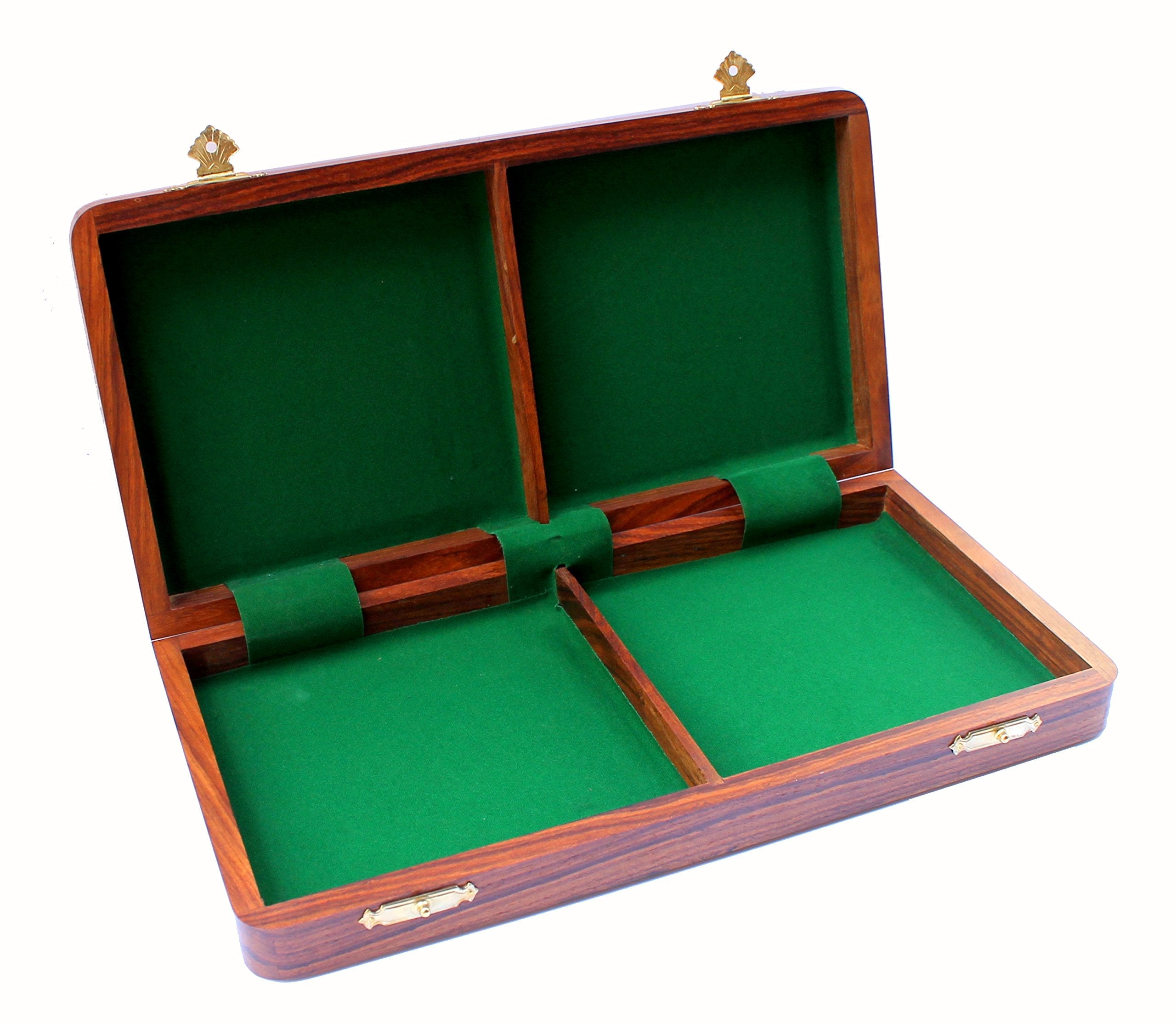 StonKraft Wooden Chess Board Without Pieces for Professional Chess Players - Appropriate Wooden & Brass Chess Pieces Chessmen Available Separately by Brand (14", 16",21"- Acacia Wood)