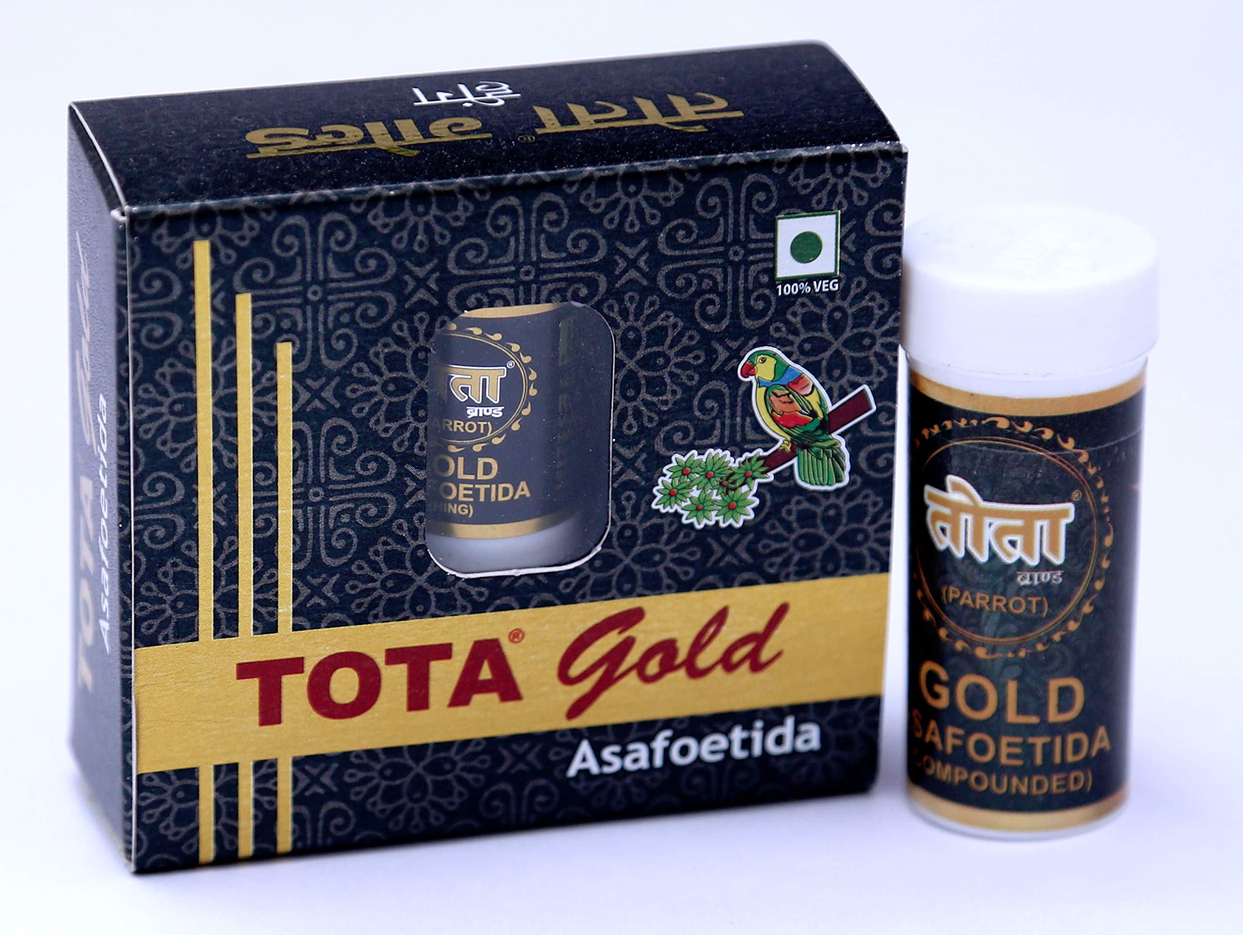 Tota Gold 100% Pure Asafoetida Granules | Natural and Vegan Gluten Free Indian Spice -7gm & 10 gm Hing Asafoetida spice | Best Heeng for Garlic and Onion Substitute