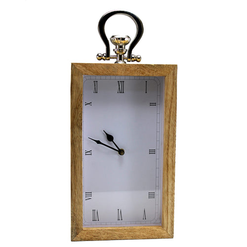 eSplanade Wooden Hanging Wall Clock - 12 inches Height | Time Piece | Home Decor