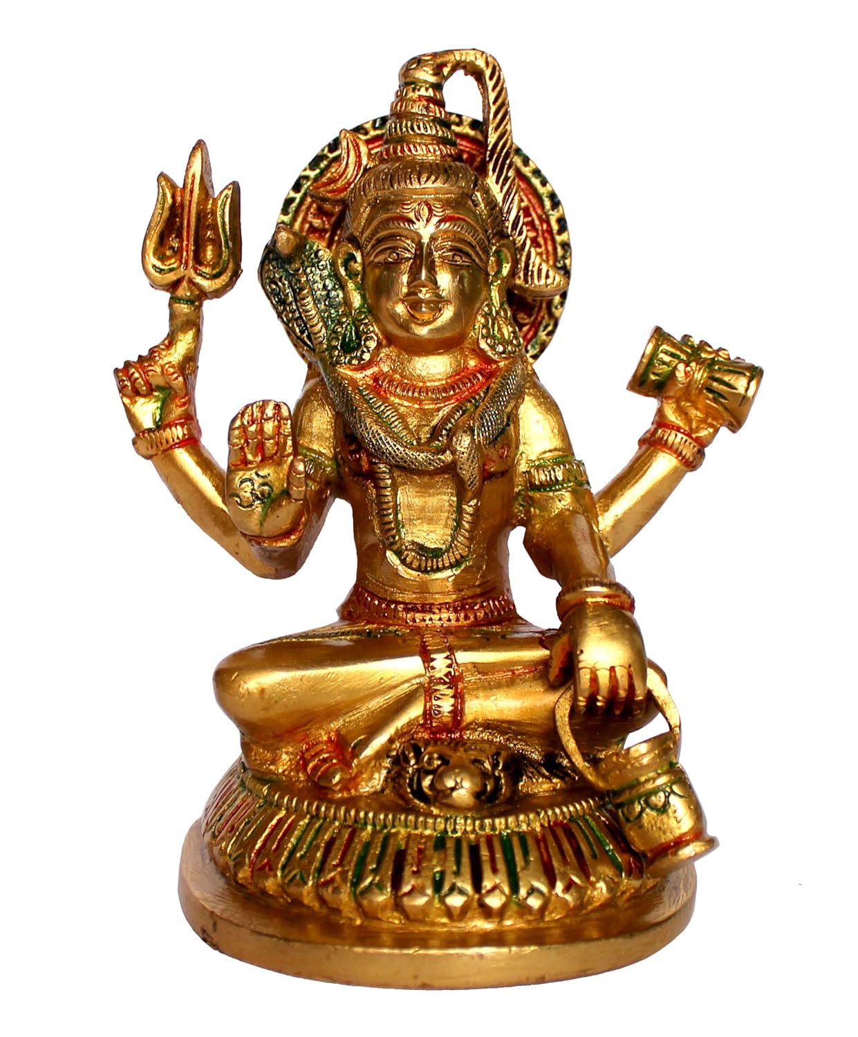 Stonkraft Brass Shiva/Shiv Idol Murti Statue Adiyogi 5" inches