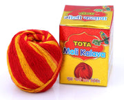 TOTA Moli Dhaga Kalava for Pooja. 100% Cotton Kalawa Mauli Dhaga Roll for Puja with Fragrance. Set of 10 Packs (20gm Each). Colour- Red Yellow