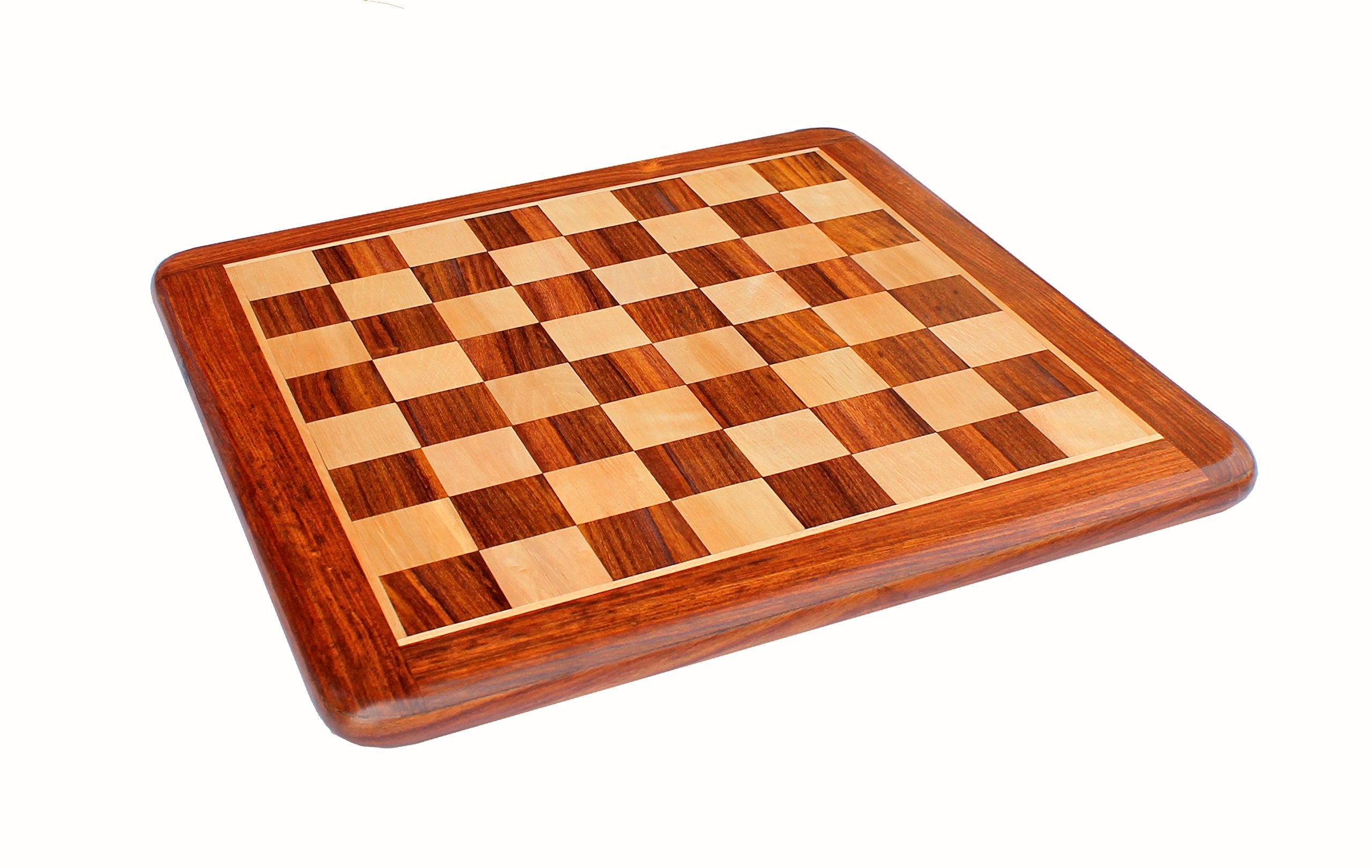 StonKraft Wooden Chess Board Without Pieces for Professional Chess Players - Appropriate Wooden & Brass Chess Pieces Chessmen Available Separately by Brand (14", 16",21"- Acacia Wood)