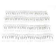 IVEI DIY Keychain Rings with Open Jump Rings for Craft | Metal Split Keyring of 25mm | Set of 100 for Jewlery, Charms and Purse Making | Craft Essentials for Small Businesses (Keychain Rings Set 100)