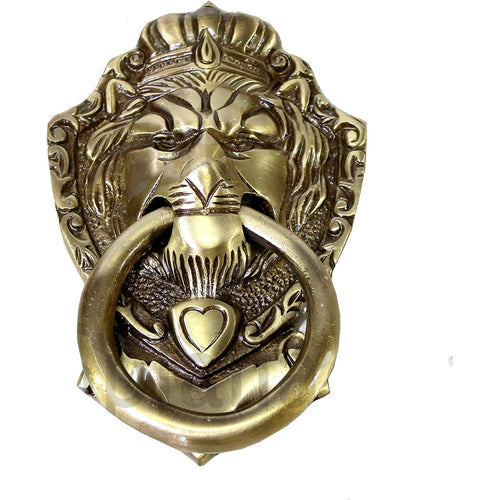 eSplanade Vzn277 Lion Mouth Door Knocker Design, Yellow