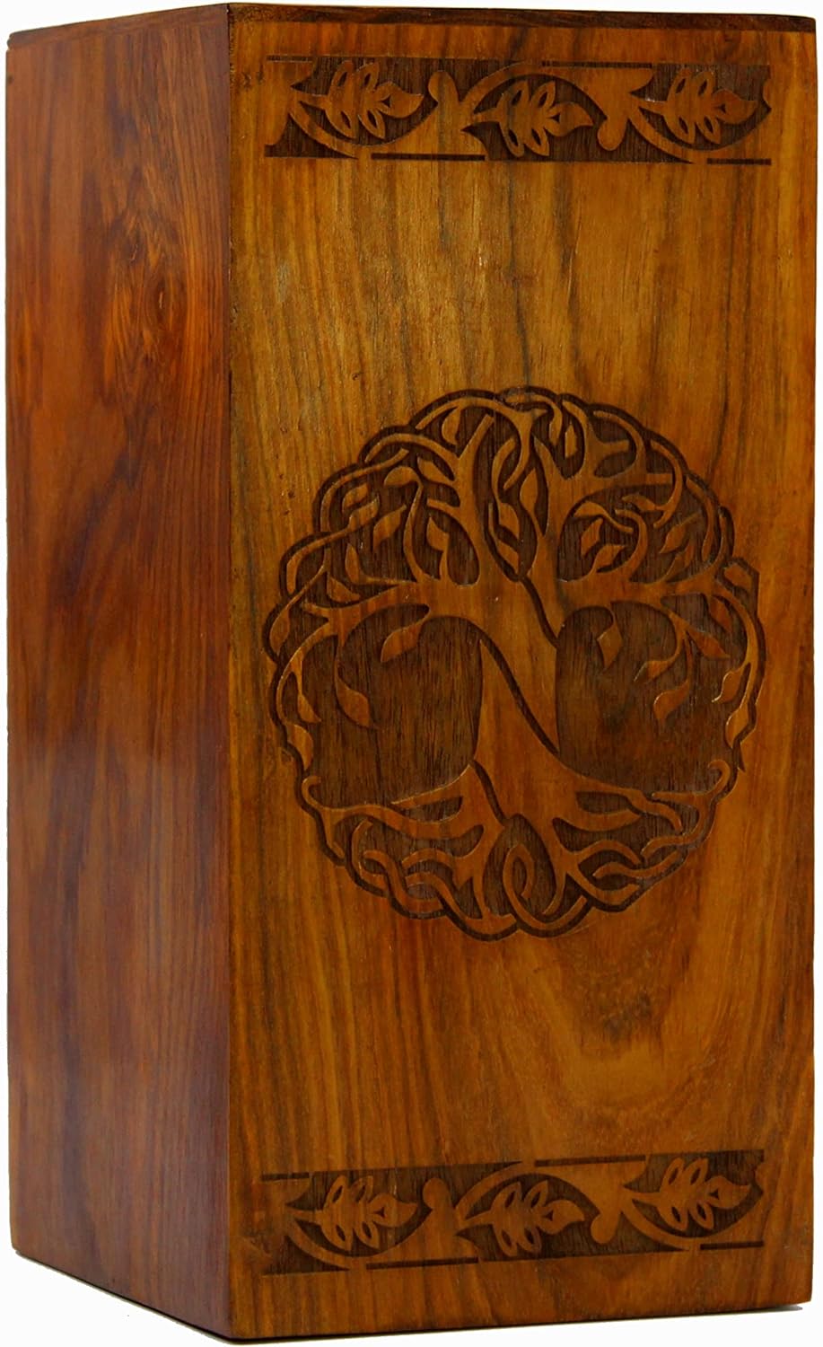 eSplanade Wooden Tree of Life Cremation Urn | (Brown 1, 10 Inches)
