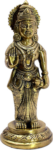 ESPLANADE Brass Shri Ram Murti Idol Statue Sculpture | Decorative Items - Home Decor | Golden - 7.5" Inches