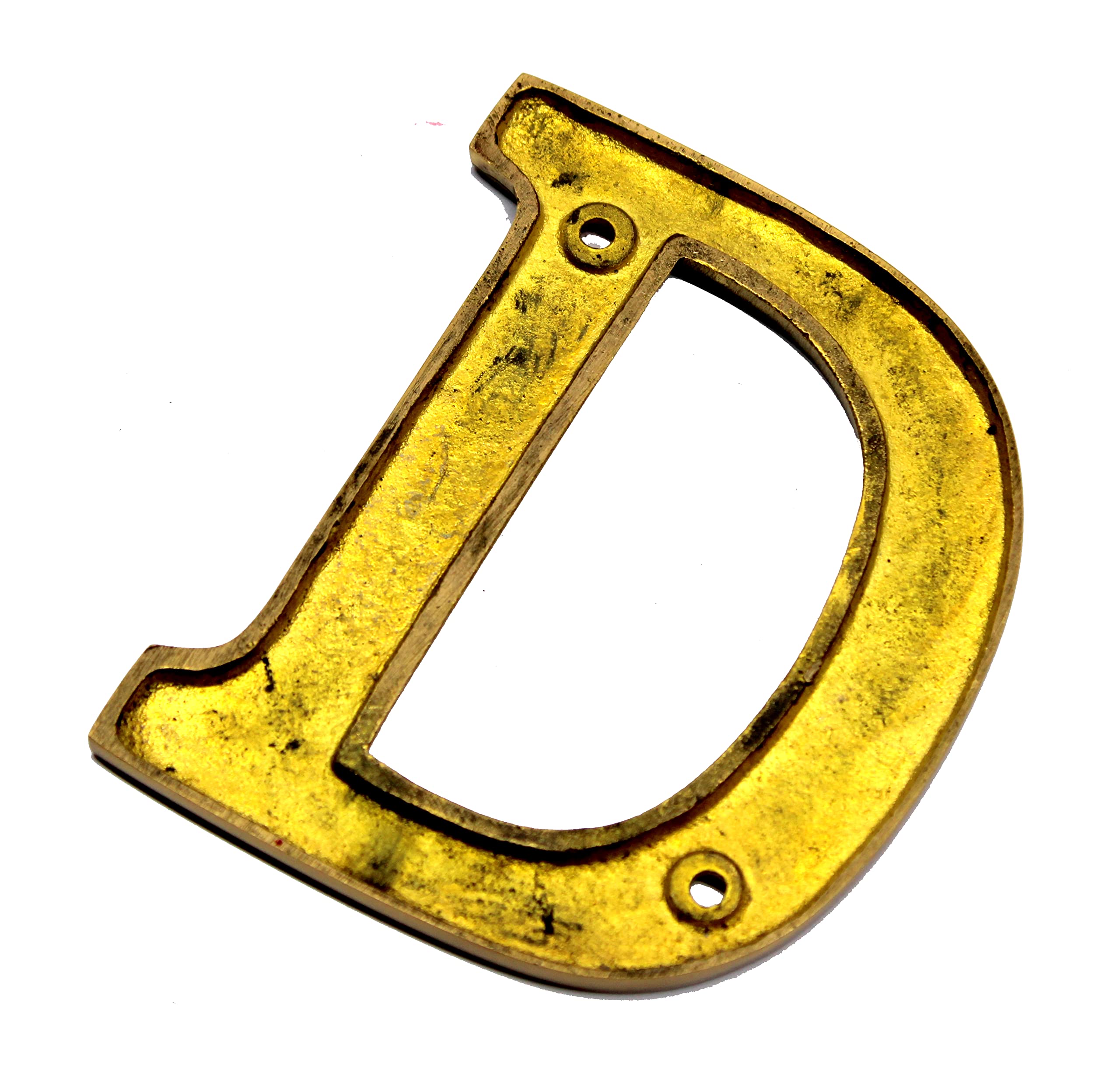 eSplanade Brass House Hotel Door Name Alphabets - Wall Door Plaque Alphabet Letter - Golden - 4" Inches (All Alphabets- 4")