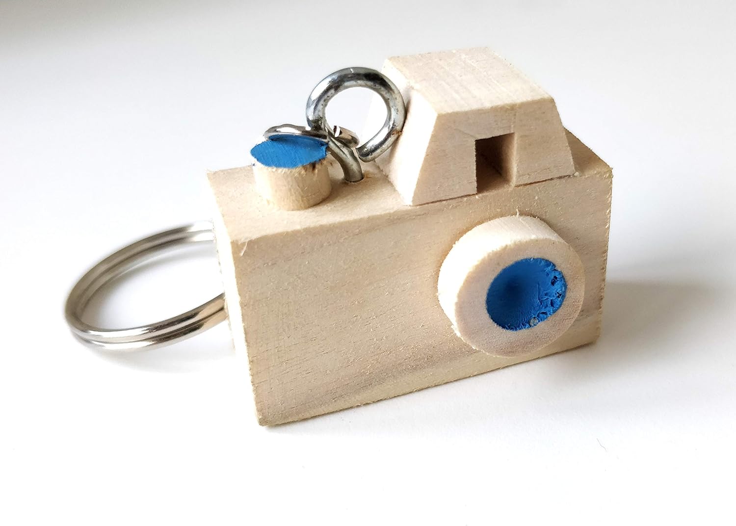IVEI Wooden Turtle/Camera Key Ring - Set of 3 /Key Chains/Bag Charms/ Party Favors