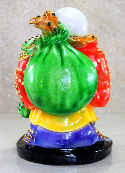 eSplanade Laughing Buddha Statue for Money, Wealth & Good Luck | Resin Home Decor Item for Living Room, Office Table Desk, Shelf | Feng Shui Showpiece, Idol & Figurine | House Warming Gift, 6.5"