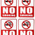 eSplanade NO SMOKING No eCigarettes | No vaping Sign Sticker Decal - Easy to Mount Weather Resistant Long Lasting Ink (Size 6" x 8")