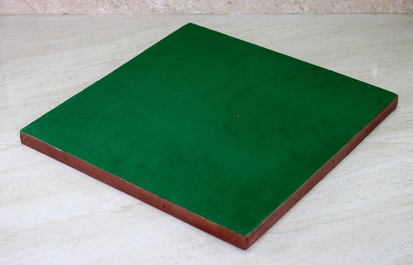 StonKraft Stone Chess Board with Wooden Base - 12" x 12" Inches