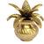 eSplanade Brass Kalash Kalasha with Leaves for Temple Attire - Decorative Items - Home Decor - Golden - 4.5" Inches & 5.75