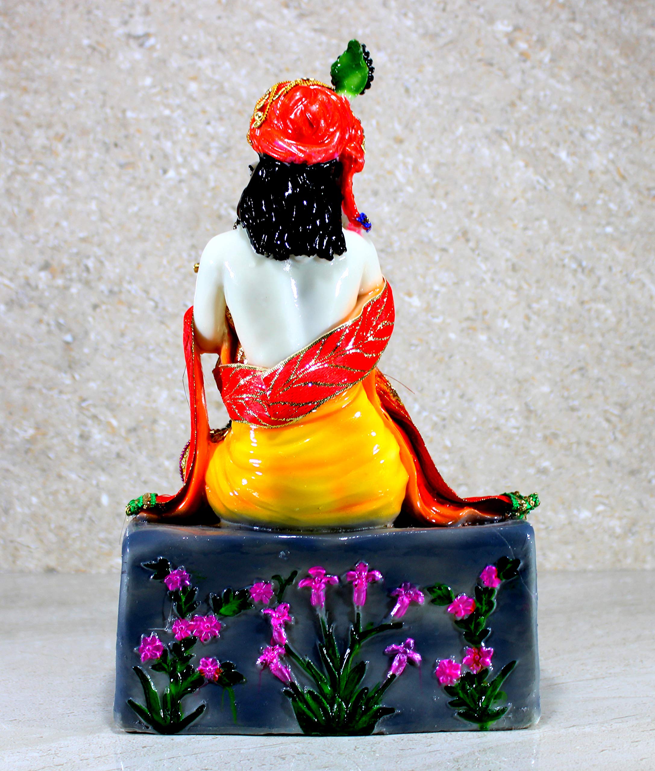 eSplanade Resin Krishna Kishan Murti Idol Statue Sculpture (11", 12.5", 14" Inches) Multicolour