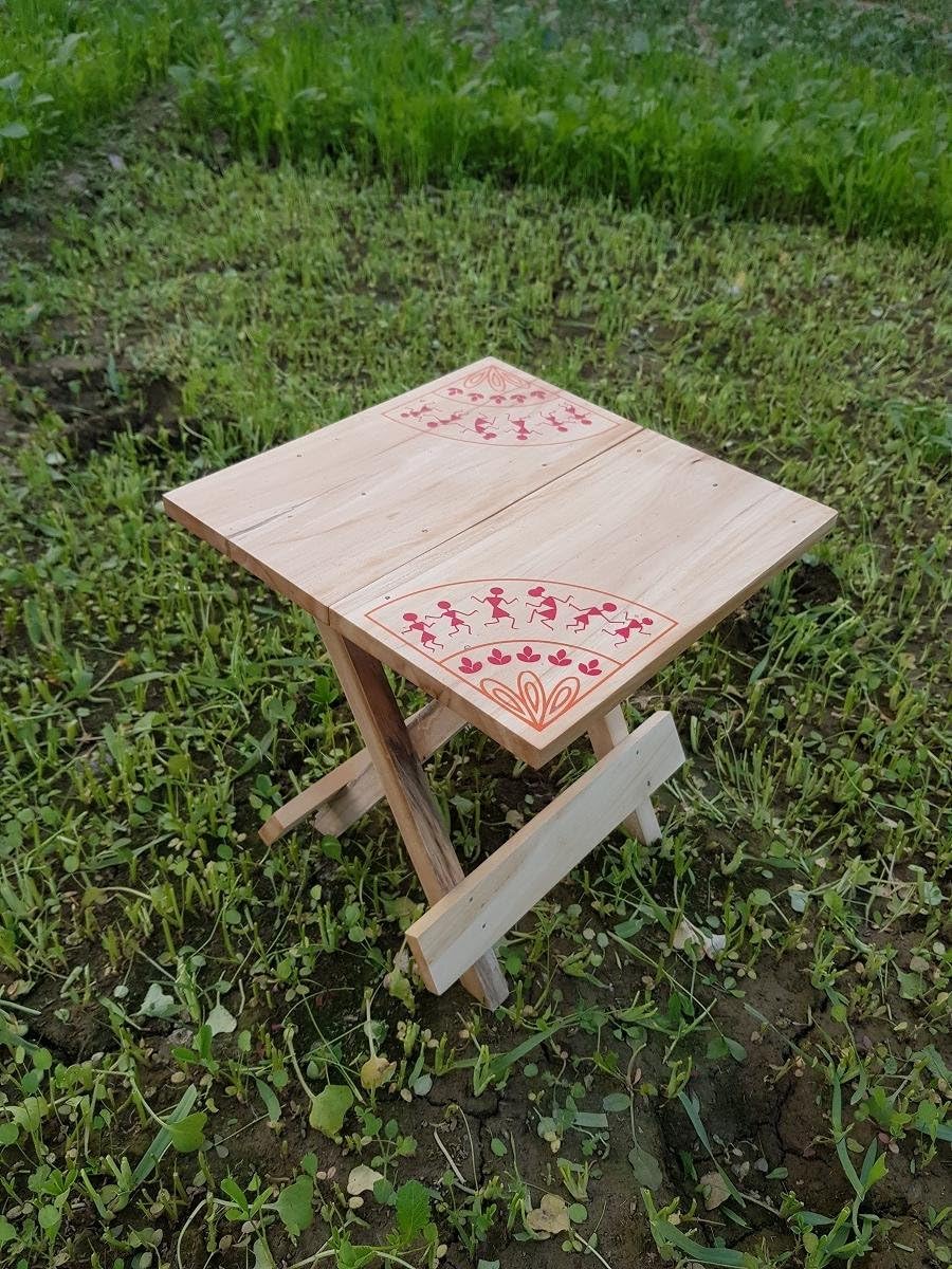 IVEI Warli Wooden Portable Folding Table - 3 sizes