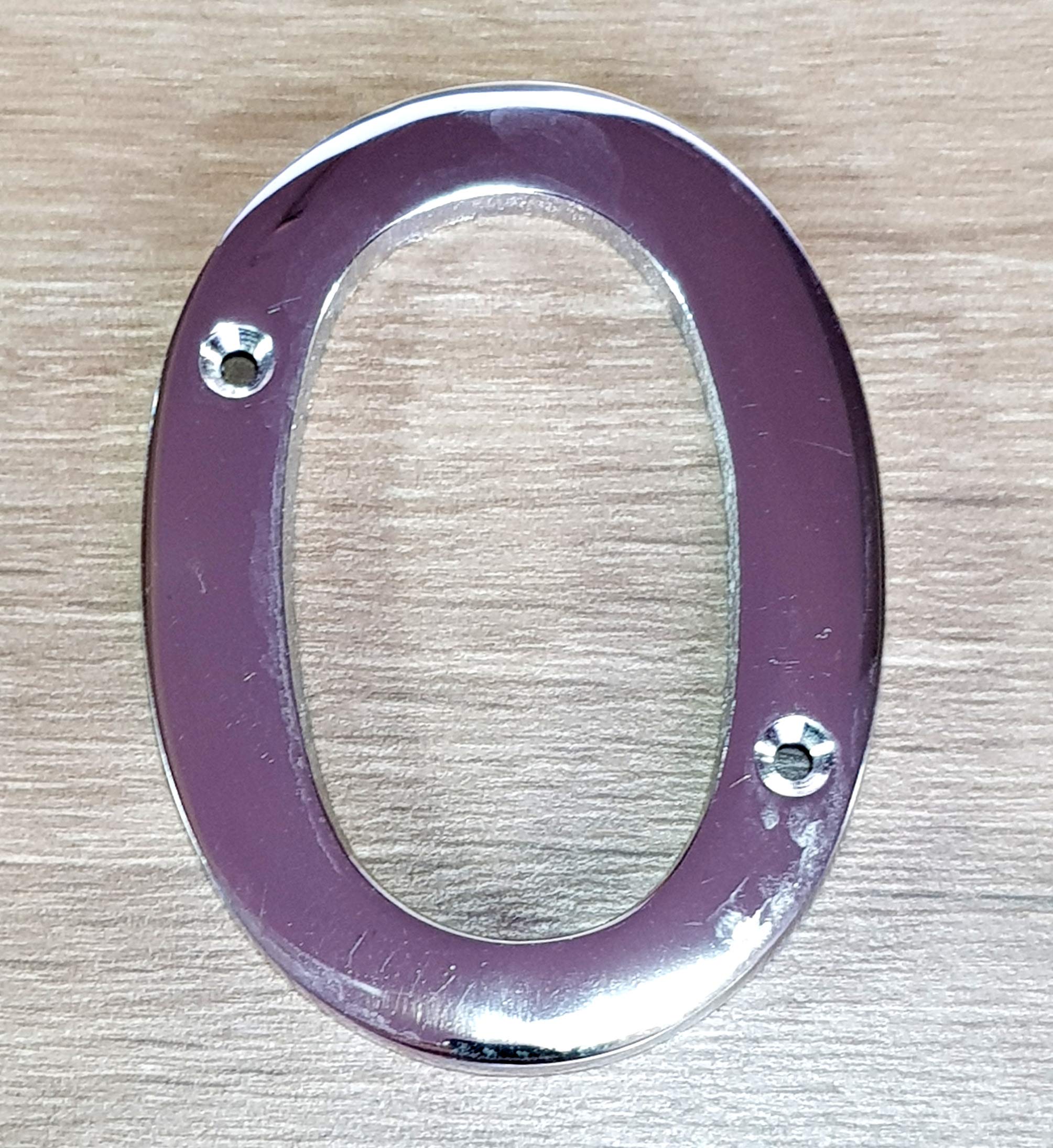 eSplanade 4" Brass House Hotel Door Number Plaque Sticky Numeric Numerical Digit 0-9