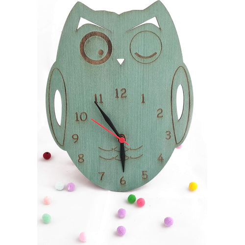 IVEI Green Owl Shaped Table Clock -Desk Clock-Modern Decor - Engraved Clock - Corporate Gifts