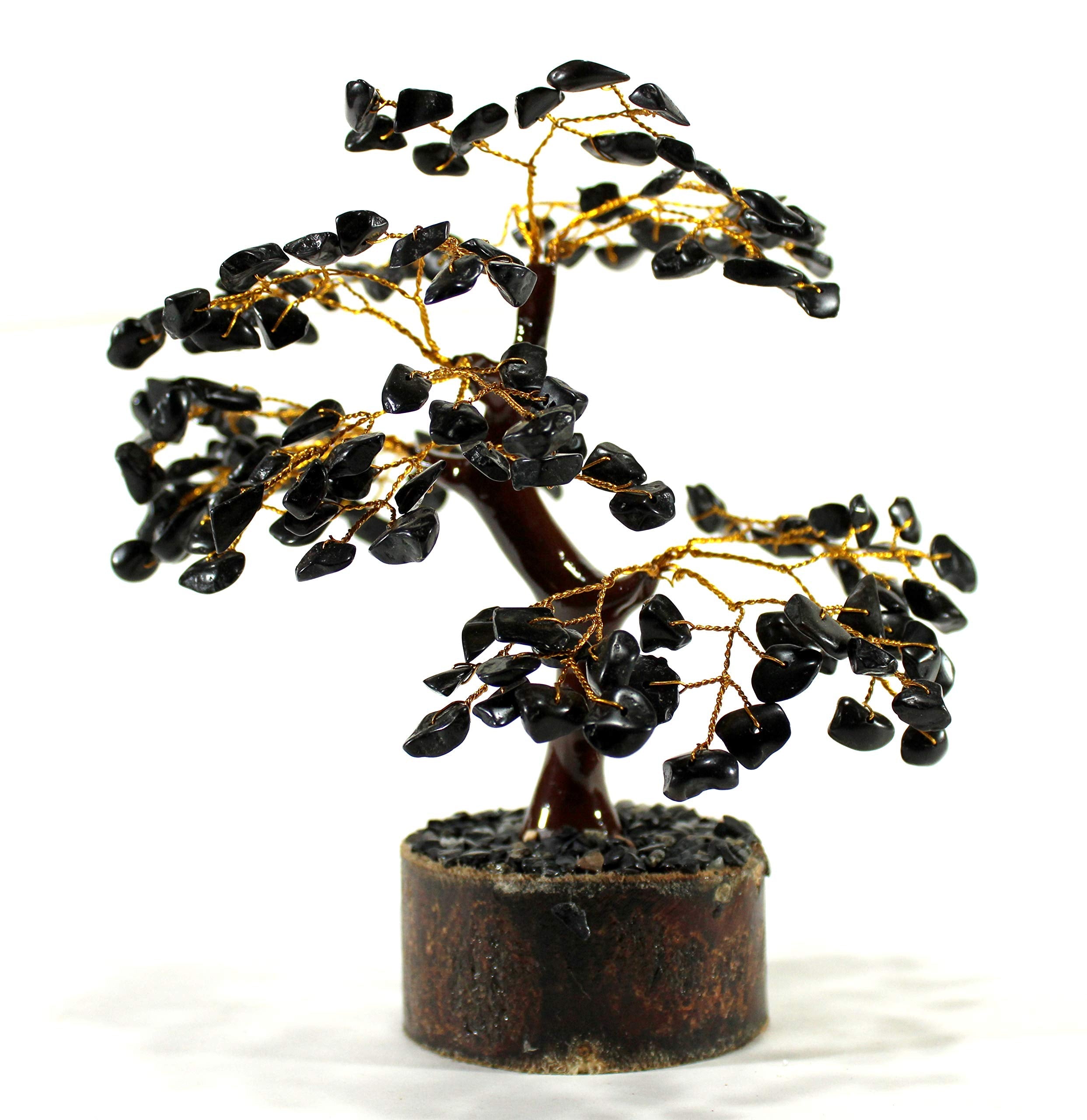 eSplanade Crystals Tree Healing Stones Seven Chakra Natural Healing Gemstone Bonsai Fortune Money Tree, Home Office Decor Spiritual Gift | Size 7-8 Inches