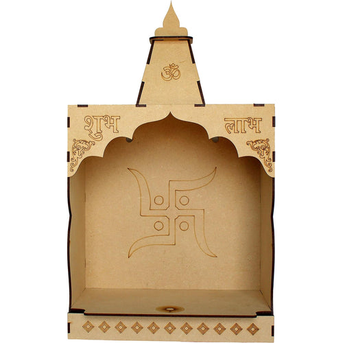 eSplanade DIY MDF Temple Puja Mandir Temple for Home shop Office | Build Your Own Mandir | Pooja Articles