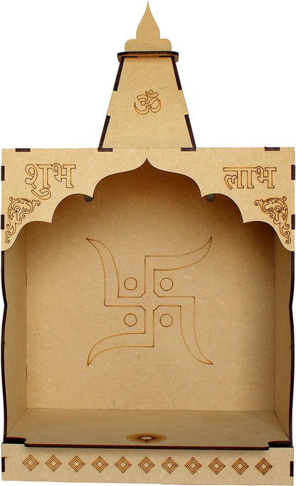 eSplanade DIY MDF Temple Puja Mandir Temple for Home shop Office | Build Your Own Mandir | Pooja Articles